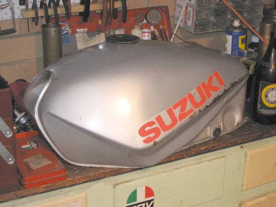 The tank before all the work started